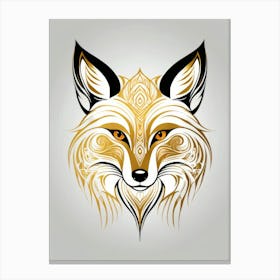 Fox Head Tattoo Canvas Print