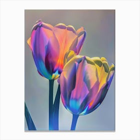 Iridescent Flower Tulip 6 Canvas Print