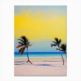 Bavaro Beach, Dominican Republic Bright Abstract Canvas Print