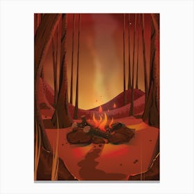 Campfire Canvas Print