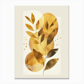 Gold Leaf Print 6 Canvas Print