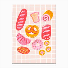 Sweets And Pastries Canvas Print