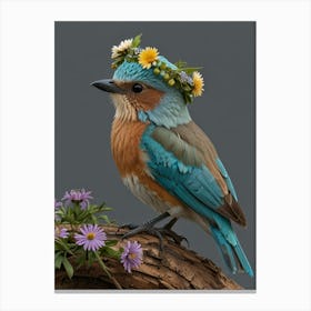 Blue Kingfisher Canvas Print