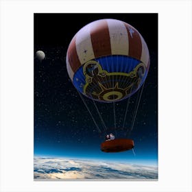 To The Moon And Never Back Canvas Print