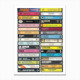 1973 Music - Cassette Print - Born in '73 - 51st Birthday Canvas Print