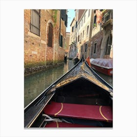 Gondola Ride In Venice Canvas Print