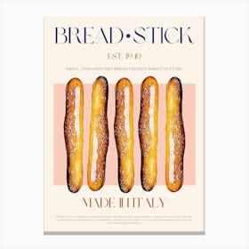 Breadstick Mid Century Canvas Print