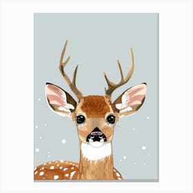 Deer Illustration 2551 Canvas Print