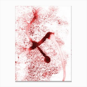 X marks the spot Canvas Print