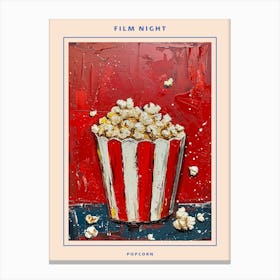 Kitsch Popcorn Brushstrokes 2 Poster Canvas Print