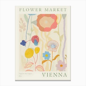 Flower Market Vienna 1 Canvas Print