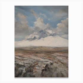 'Snowy Mountain' Canvas Print