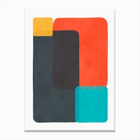 Expressionist and colorful abstract 5 Canvas Print