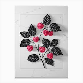 Raspberries Canvas Print