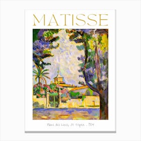 Henri Matisse Place Des Lices St Tropez 1904 France Art Poster Print in HD for Feature Wall Decor - Fully Remastered in High Definition Canvas Print