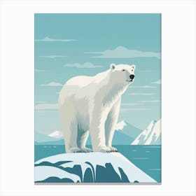 white bear Canvas Print