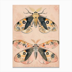 Spring Butterflies William Morris Style 8 Canvas Print