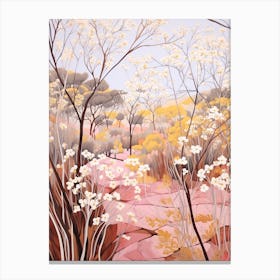 Gypsophila Babys Breath 6 Flower Painting Canvas Print