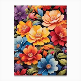 Colorful Flowers Canvas Print