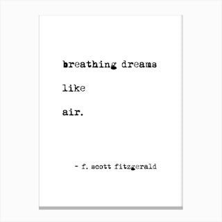 Breathing Dreams By Scott Fitzgerald Canvas Print