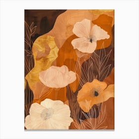 Orange Poppies 1 Canvas Print