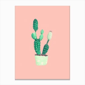 Lonely Cactus Canvas Print