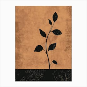 Black And Brown Tree Canvas Print