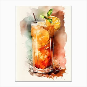 Iced Tea drinks Canvas Print