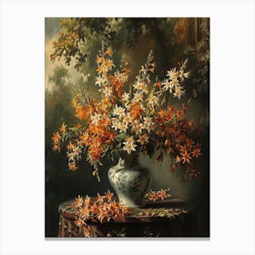 Baroque Floral Still Life Cineraria 2 Canvas Print