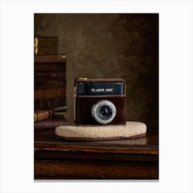 Camera On A Table Canvas Print