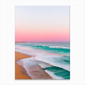 Gunnamatta Beach, Australia Pink Photography 1 Canvas Print