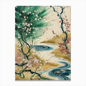 Asian Cherry Blossoms 1 Canvas Print