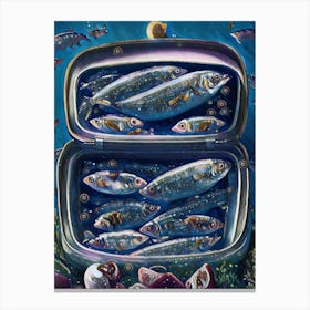 Sardines In A Box Canvas Print