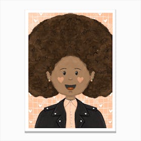 Afro Girl Canvas Print