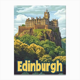 Aihrgdesign A Vintage Travel Poster Of Edinburgh Featuring Th B7c12807 Ca62 4e86 9336 2cf5b53b3bdc 1 Canvas Print