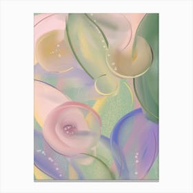 Pink Fantasy Garden Abstract Canvas Print