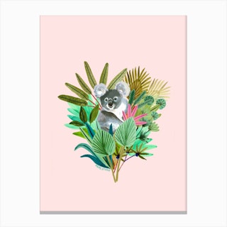 Koala Heart Canvas Print