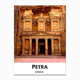Petra, Jordan, Monument, Landmark, Art, Wall Print Canvas Print