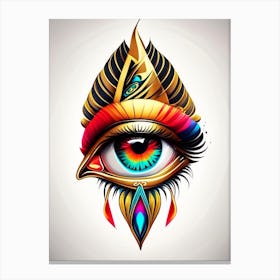 Eye Of Horus, Symbol, Third Eye Tattoo 1 Canvas Print