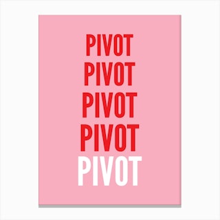 Pivot Pink Canvas Print