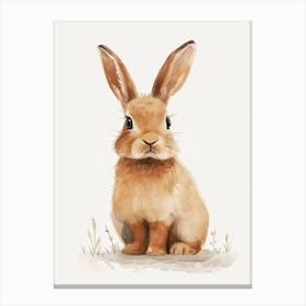 Beveren Rabbit Kids Illustration 1 Canvas Print