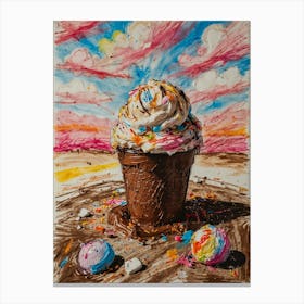 Ice Cream Cone 77 Canvas Print