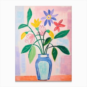 Flower Painting Fauvist Style Moonflower 1 Canvas Print