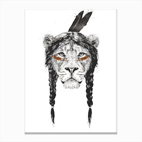 Warrior Lion Canvas Print