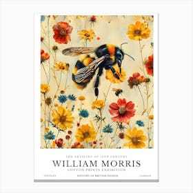 William Morris Exhibition Insects Series 32 Canvas Print