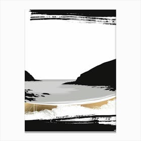 Black And White Painting 10 Canvas Print