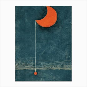 Moon And A Ball Canvas Print