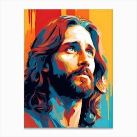 Jesus Christ Pop Art 4 Canvas Print