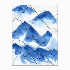 Mountain Blue 2 Canvas Print