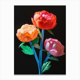 Bright Inflatable Flowers Peony 1 Canvas Print